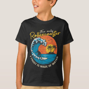 Camiseta Diseño Gráfico de Surf de Ola Grande Para Hombre M