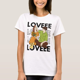 Camiseta Diseño Gráfico de Texto Amoroso Pareja Romántica