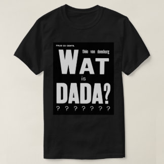 CAMISETA DISEÑO GRÁFICO DE TEXTO DE ARTE DE DADA