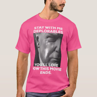 Camiseta Diseño gráfico de Trump 2020 deplorables