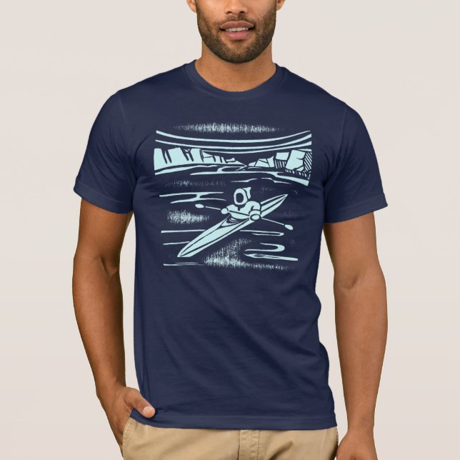 Camiseta Diseño gráfico del kajak del Inuit (Anverso)