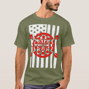 Camiseta Diseño gráfico del tema Dart Lover de la bandera e