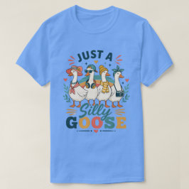 Camiseta Diseño Gráfico Divertido de Amigables Pájaros de D