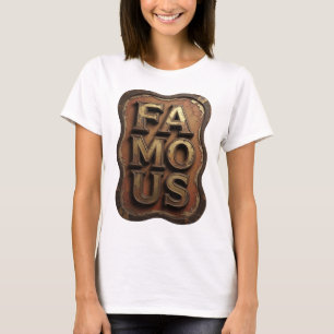 Camiseta Diseño Gráfico FAMOSO Witty Gold