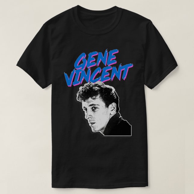 Camiseta Diseño gráfico Gene Vincent Retro (Diseño del anverso)