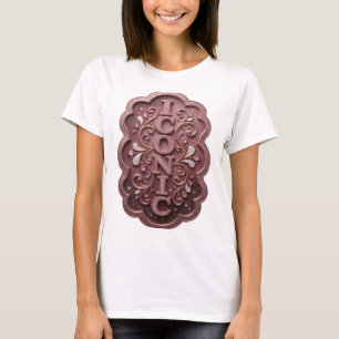 Camiseta Diseño gráfico ICONIC de rosa intenso