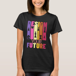 Camiseta Diseño Gráfico Inspirador Jugador de Ajedrez Tu Fu