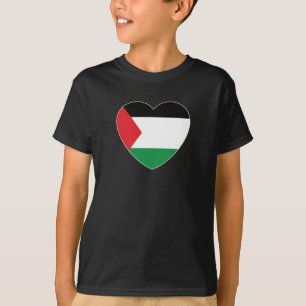 Camiseta diseño gráfico lindo con bandera palestina