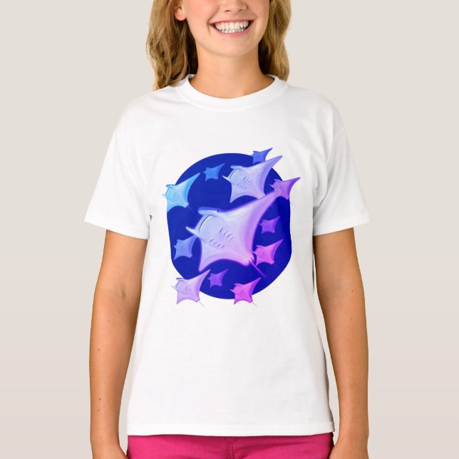 Camiseta Diseño Gráfico Manta Ray Lover (Anverso)