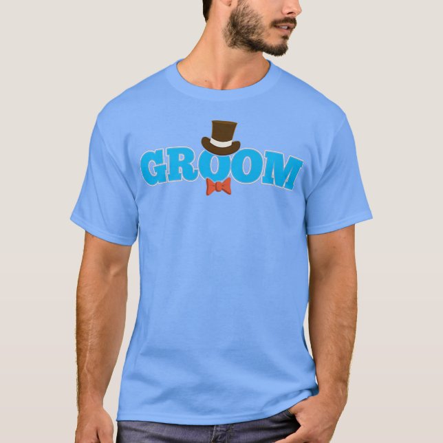 Camiseta Diseño gráfico más genial para el novio (Anverso)
