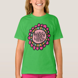 Camiseta Diseño gráfico motivacional de Happy Mind Happy Li