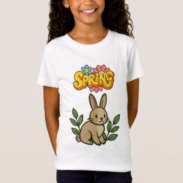 Camiseta Diseño gráfico retro de conejo de primavera de los