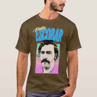 Camiseta Diseño gráfico retro estilo Pablo Escobar 90