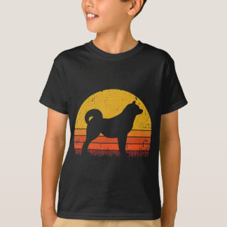Camiseta Diseño gráfico Shiba Inu Vintage Sunset | Cumpleañ