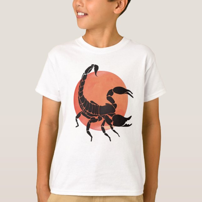 Camiseta Diseño gráfico | Silueta de escorpión (Anverso)