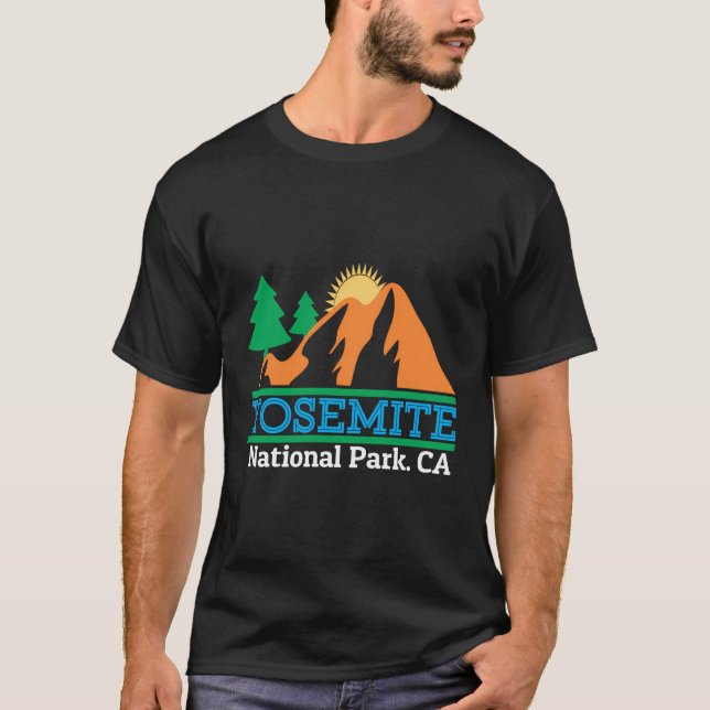 Camiseta Diseño gráfico Yosemite en Parque Nacional (Anverso)