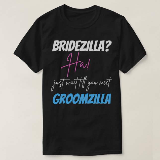 Camiseta Diseño Groomzilla Y Bridezilla (Diseño del anverso)