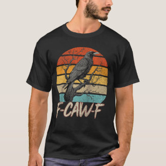Camiseta Diseño Grunge de Cuervo Divertido awF Retro Camise