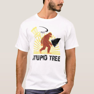 Camiseta Diseño Guay de Big Foed Stupid Tree Disc Golf para