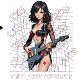 Camiseta Diseño guitarista femenino