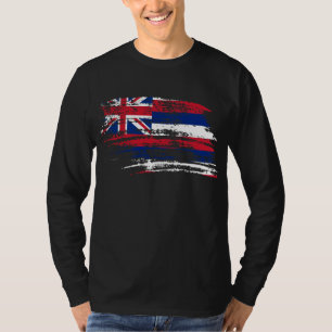 Camiseta Diseño hawaiano fresco de la bandera