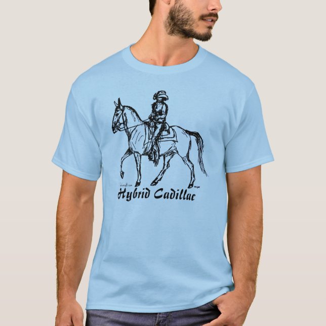 Camiseta Diseño híbrido de Cadillac de la mula de Gaited (Anverso)