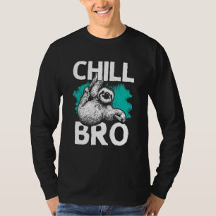 Camiseta Diseño Hipster Con Slots Para Hombres Chill Bro