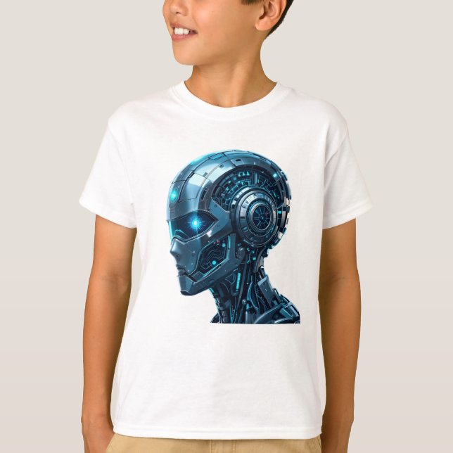 Camiseta Diseño holográfico y metálico de alta tecnología (Anverso)