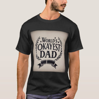 Camiseta Diseño humorístico de la guirnalda Okayest Dad