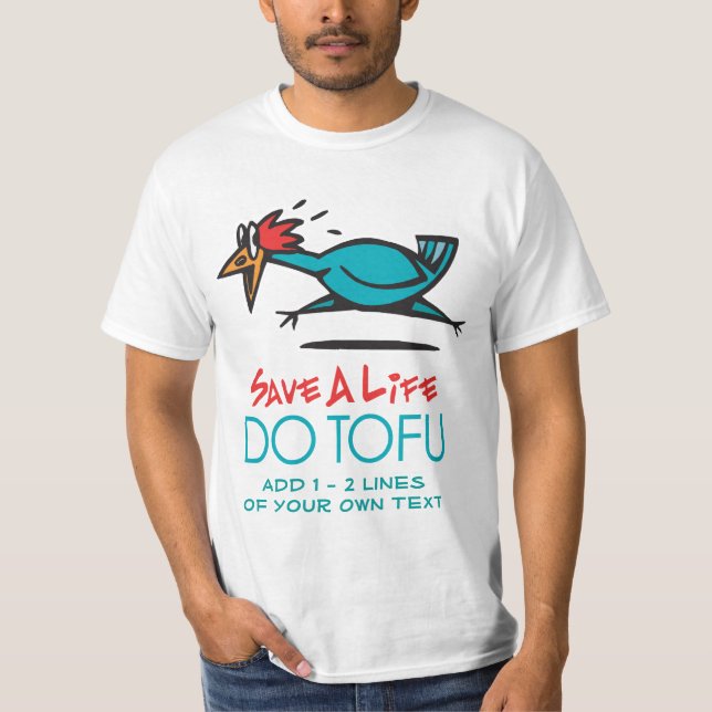 Camiseta Diseño humorístico de tofu (Anverso)