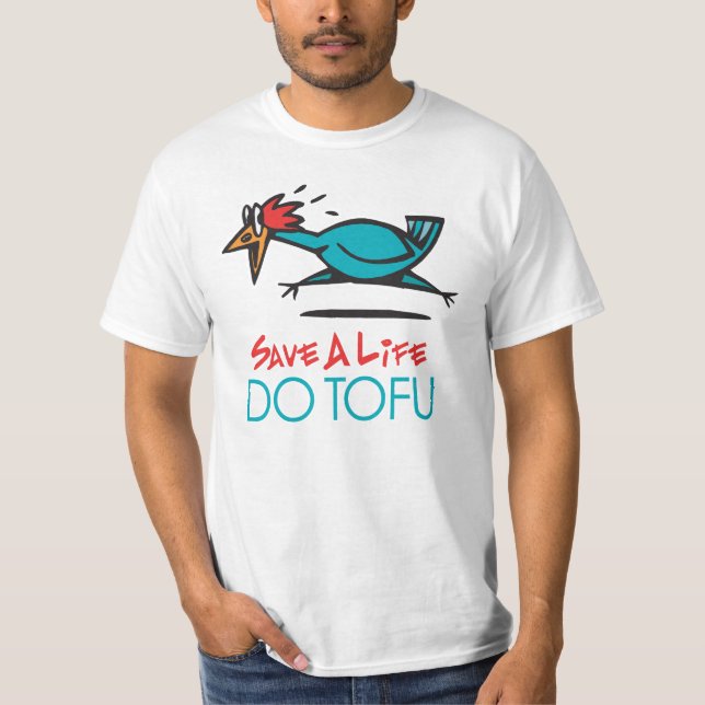 Camiseta Diseño humorístico de tofu (Anverso)