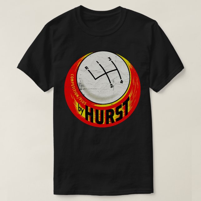 Camiseta Diseño Hurst Shifter de los años 70 (Diseño del anverso)