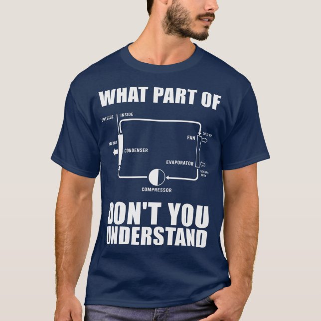 Camiseta Diseño HVAC Guay Para Hombres Aire Acondicionado P (Anverso)