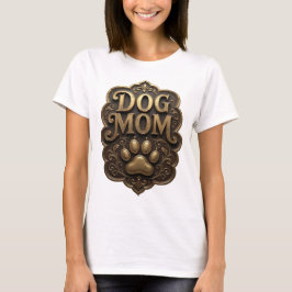 Camiseta Diseño icónico de oro DOG MOM
