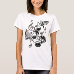 Camiseta Diseño icónico plateado MUSIC IN MOTION
