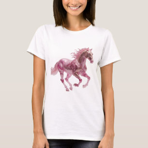 Camiseta Diseño icónico rosa CABALLO DE VIDRIO ROSA