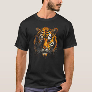 Camiseta Diseño impresionante de cara de tigre - Un tigre l