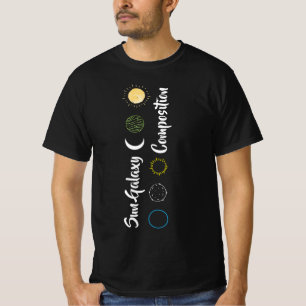 Camiseta Diseño Impresionante de la Combinación del Sol y l