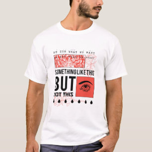 CAMISETA DISEÑO INCREÍBLE DE FLOR Y OJO