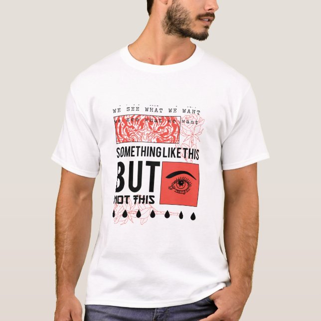 CAMISETA DISEÑO INCREÍBLE DE FLOR Y OJO (Anverso)