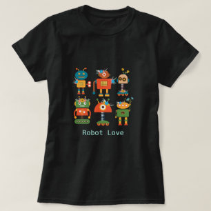 Camiseta Diseño infantil de robot lindo