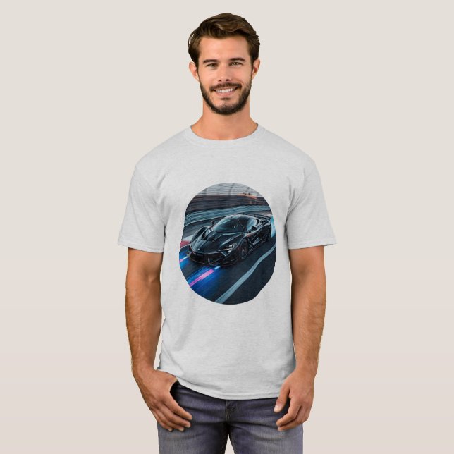 Camiseta Diseño innovador de auto de alta gama (Anverso completo)