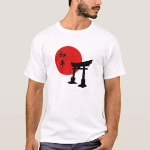 Camiseta Diseño inspirado asiático: Puerta japonesa.