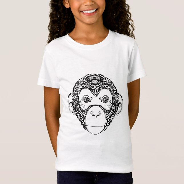 Camiseta Diseño inspirado del mono (Anverso)