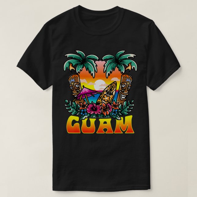 Camiseta Diseño inspirado en Guam (Diseño del anverso)