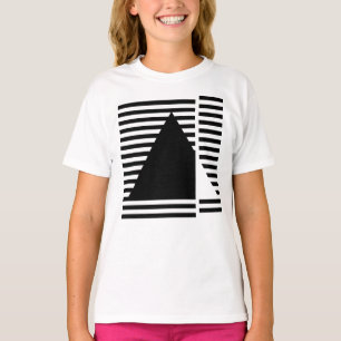 Camiseta diseño inspirado en triángulo Bauhaus geométrico
