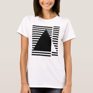 Camiseta diseño inspirado en triángulo Bauhaus geométrico