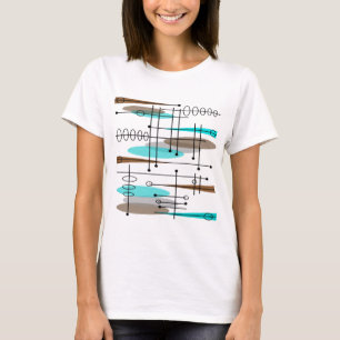 Camiseta Diseño inspirado era atómica 13 de los mediados de