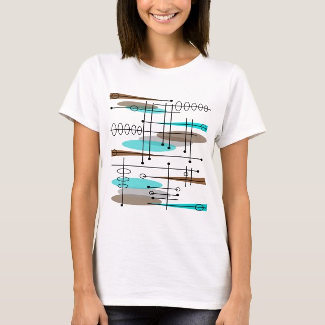 Camiseta Diseño inspirado era atómica 13 de los mediados de (Anverso)