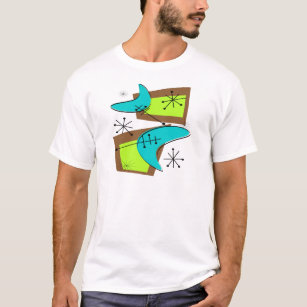Camiseta Diseño inspirado era atómica del bumerán